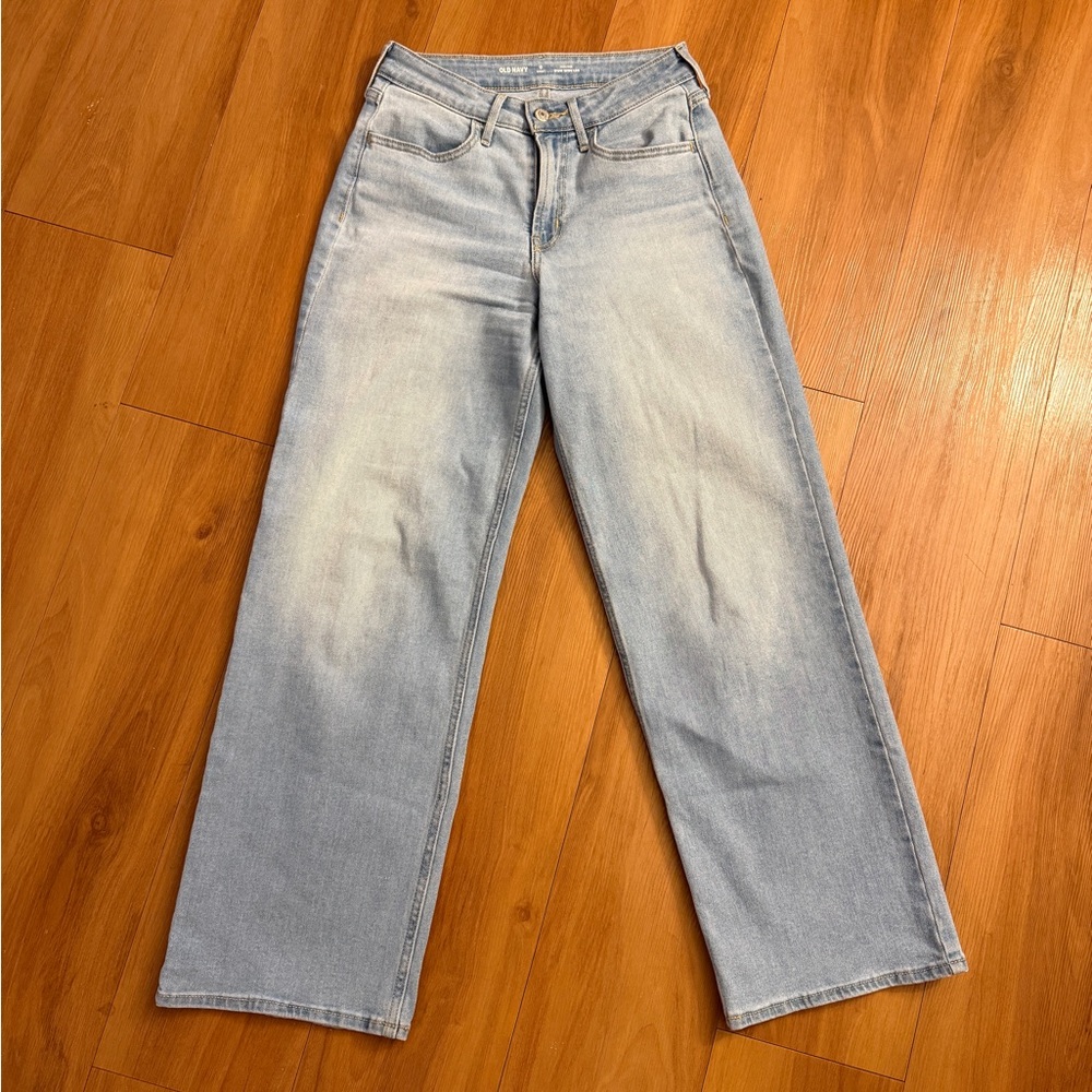Old Navy Wow Wide Leg Light Blue Women's Jeans